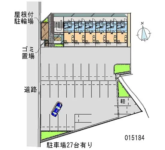 ★手数料０円★京都市南区久世殿城町　月極駐車場（LP）